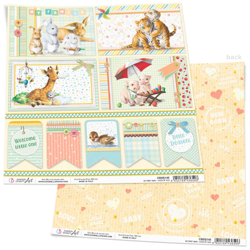 My First Year Cards & Tags Paper Sheet 12"x12"