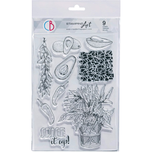 Clear Stamp Set 6"x8" Spice it up!