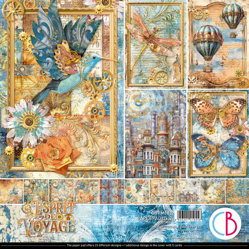 Espirit de Voyage Paper Pad 12"x12" 12/Pkg