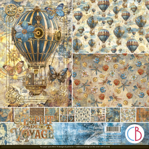 Esprit de Voyage  Patterns Pad 12"x12" 8/Pkg