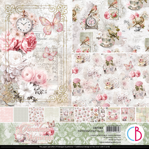 Timeless Moments  Patterns Pad 12"x12" 8/Pkg