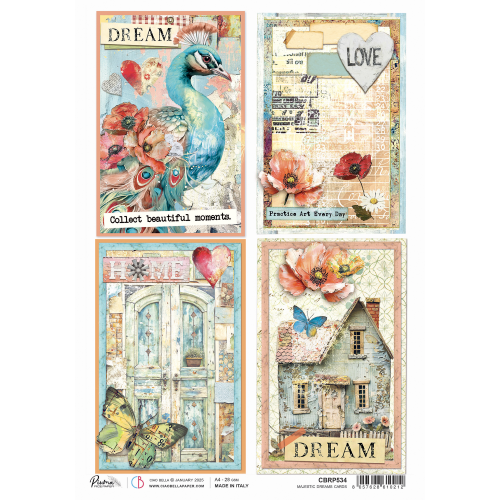 Rice Paper A4 Majestic Dreams cards