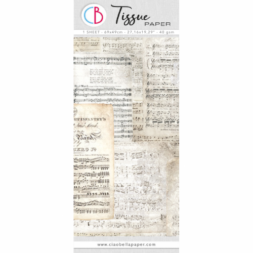 Tissue Paper Vintage Music Sheet27,16"x19,29"