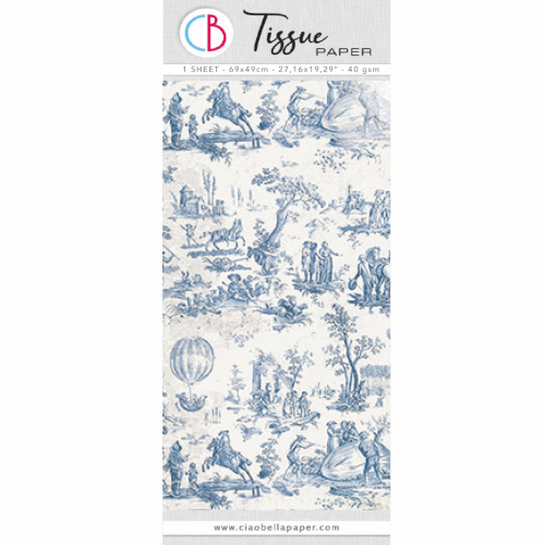 Tissue Paper Toile de Jouy 27,16"x19,29"